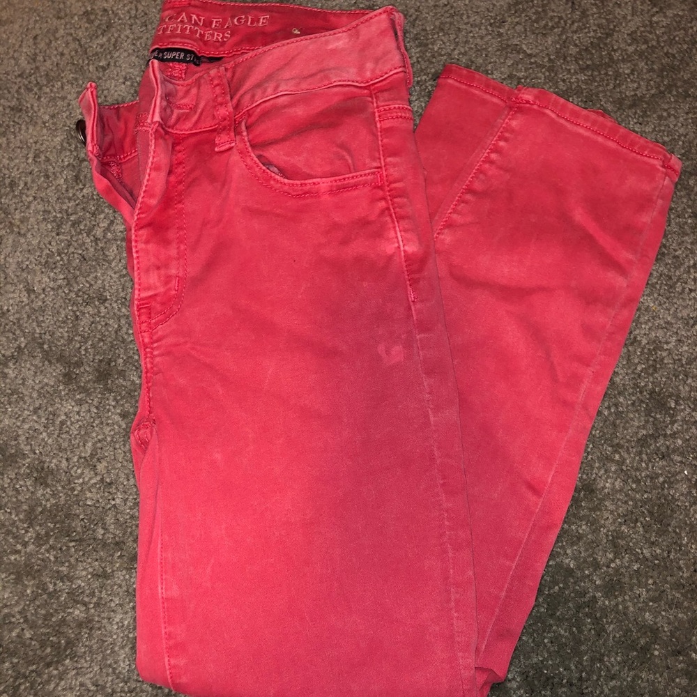 Pink Stretchy Jeans